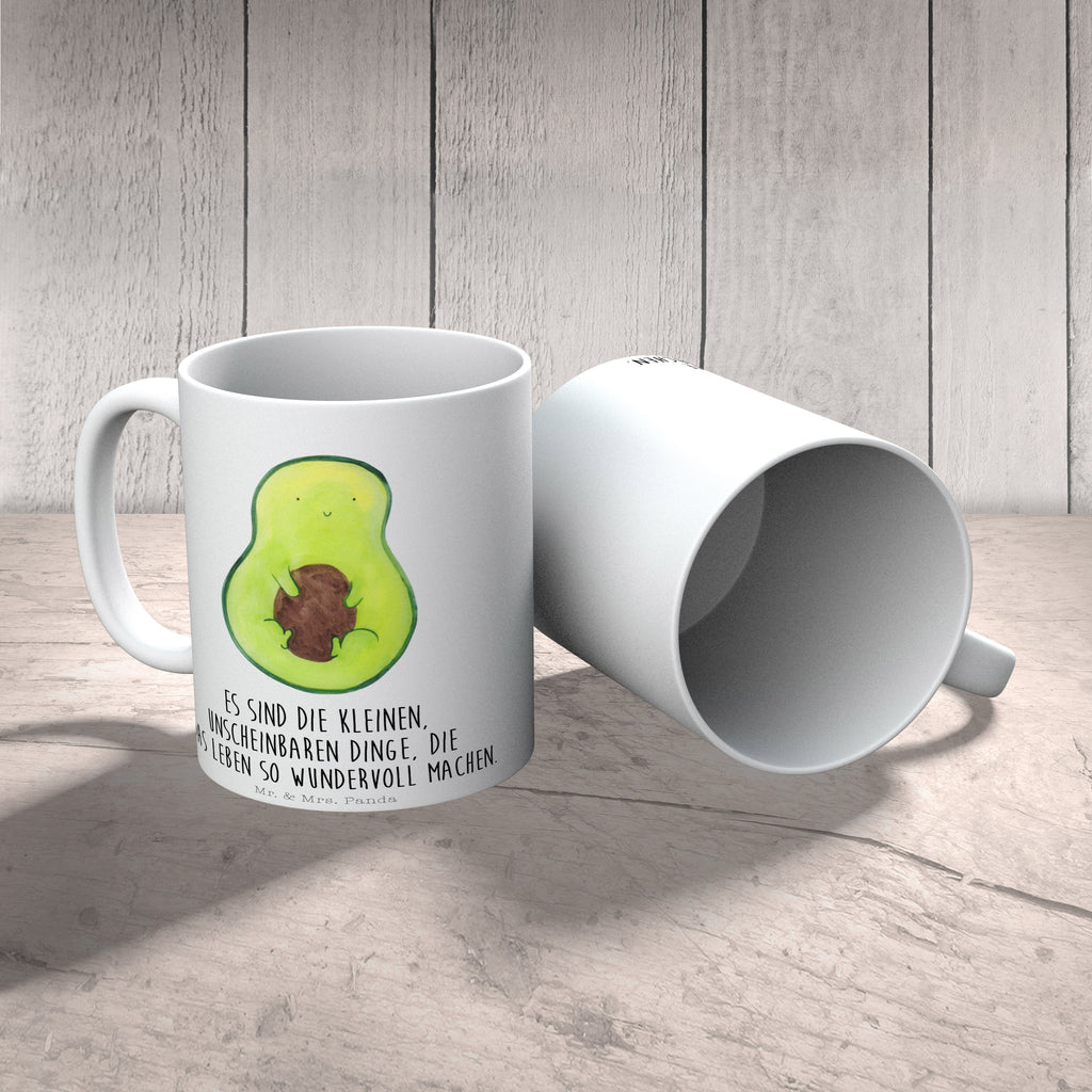 Tasse Avocado mit Kern Avocado, Avokado, Avocadokern, Kern, Pflanze, Spruch Leben  Becher, Kaffeetasse, Kaffeebecher, Tee, Frühstück, Büro  Avocado, Veggie, Vegan, Gesund