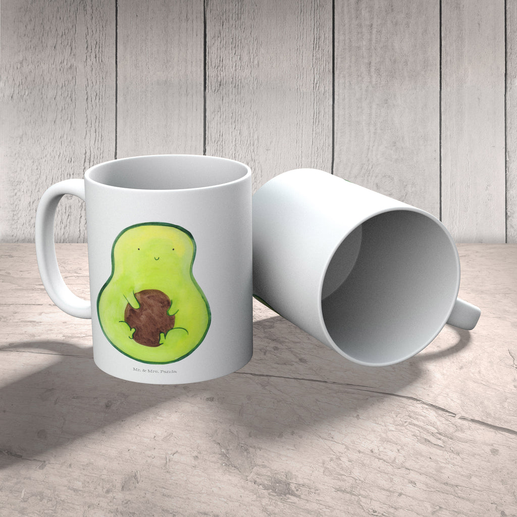 Tasse Avocado mit Kern Avocado, Avokado, Avocadokern, Kern, Pflanze, Spruch Leben  Becher, Kaffeetasse, Kaffeebecher, Tee, Frühstück, Büro  Avocado, Veggie, Vegan, Gesund