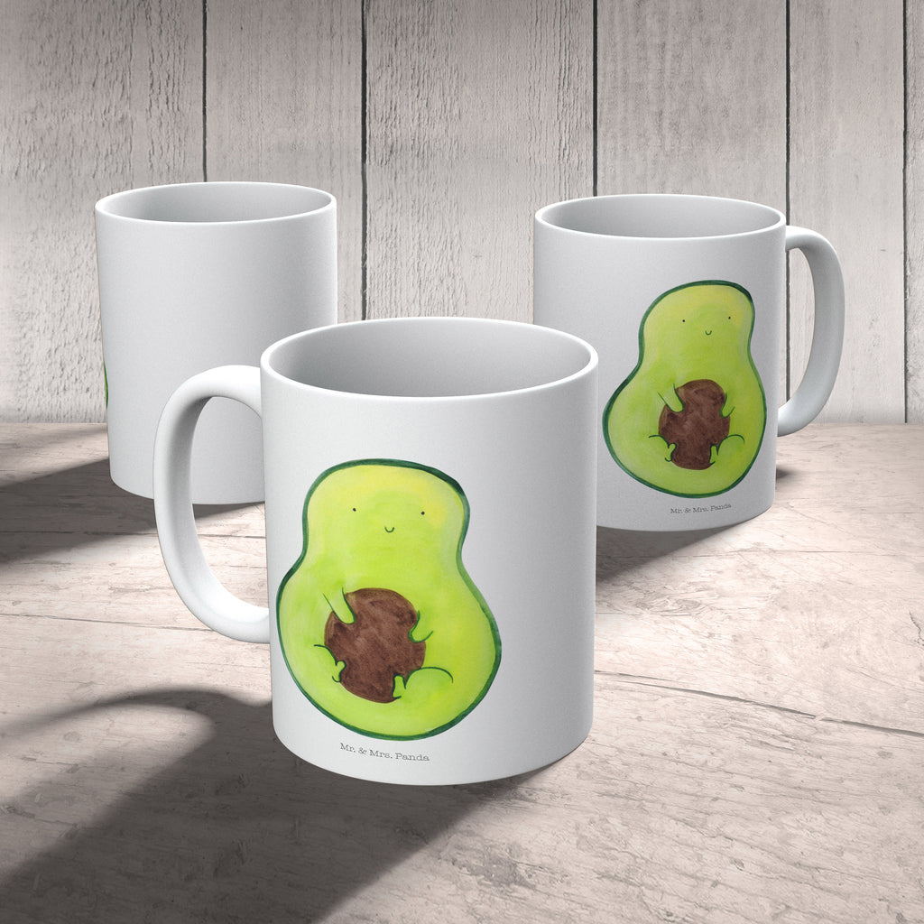 Tasse Avocado mit Kern Avocado, Avokado, Avocadokern, Kern, Pflanze, Spruch Leben  Becher, Kaffeetasse, Kaffeebecher, Tee, Frühstück, Büro  Avocado, Veggie, Vegan, Gesund