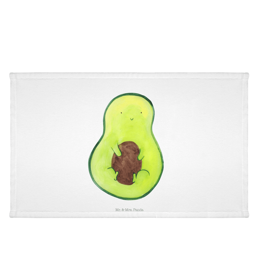 Gäste Handtuch Avocado mit Kern Gästetuch, Reisehandtuch, Sport Handtuch, Frottier, Kinder Handtuch, Avocado, Veggie, Vegan, Gesund, Avokado, Avocadokern, Kern, Pflanze, Spruch Leben