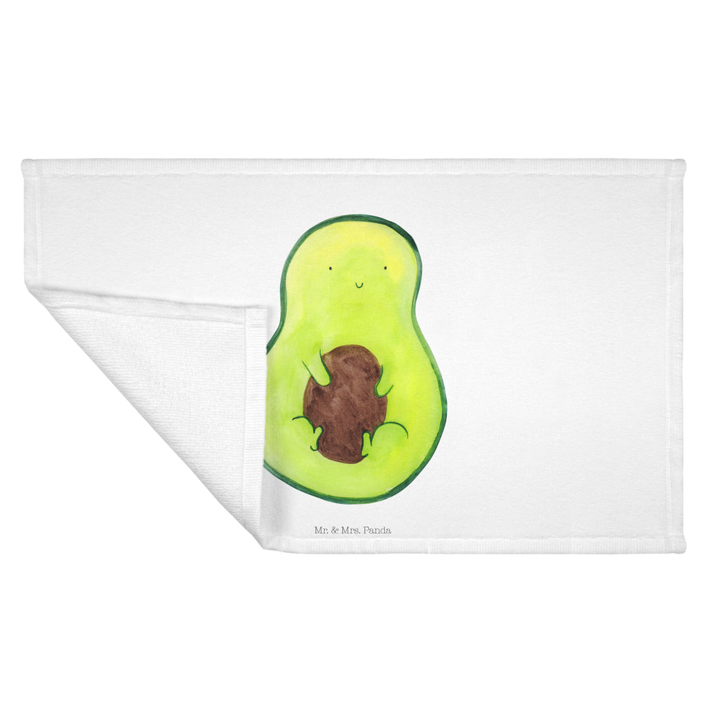 Gäste Handtuch Avocado mit Kern Gästetuch, Reisehandtuch, Sport Handtuch, Frottier, Kinder Handtuch, Avocado, Veggie, Vegan, Gesund, Avokado, Avocadokern, Kern, Pflanze, Spruch Leben