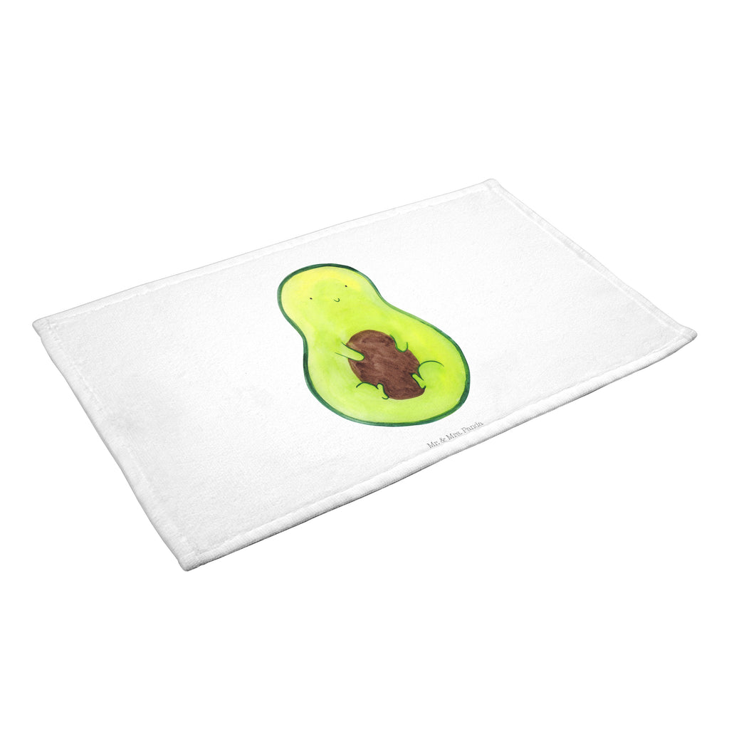 Gäste Handtuch Avocado mit Kern Gästetuch, Reisehandtuch, Sport Handtuch, Frottier, Kinder Handtuch, Avocado, Veggie, Vegan, Gesund, Avokado, Avocadokern, Kern, Pflanze, Spruch Leben