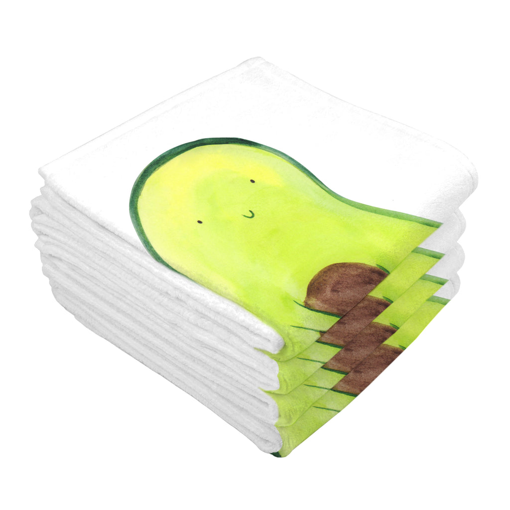 Gäste Handtuch Avocado mit Kern Gästetuch, Reisehandtuch, Sport Handtuch, Frottier, Kinder Handtuch, Avocado, Veggie, Vegan, Gesund, Avokado, Avocadokern, Kern, Pflanze, Spruch Leben