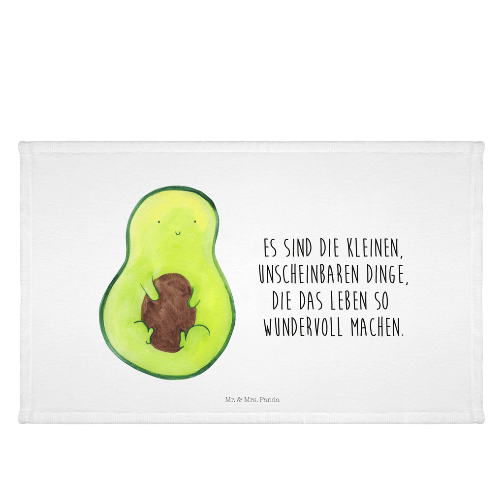 Gäste Handtuch Avocado mit Kern Gästetuch, Reisehandtuch, Sport Handtuch, Frottier, Kinder Handtuch, Avocado, Veggie, Vegan, Gesund, Avokado, Avocadokern, Kern, Pflanze, Spruch Leben