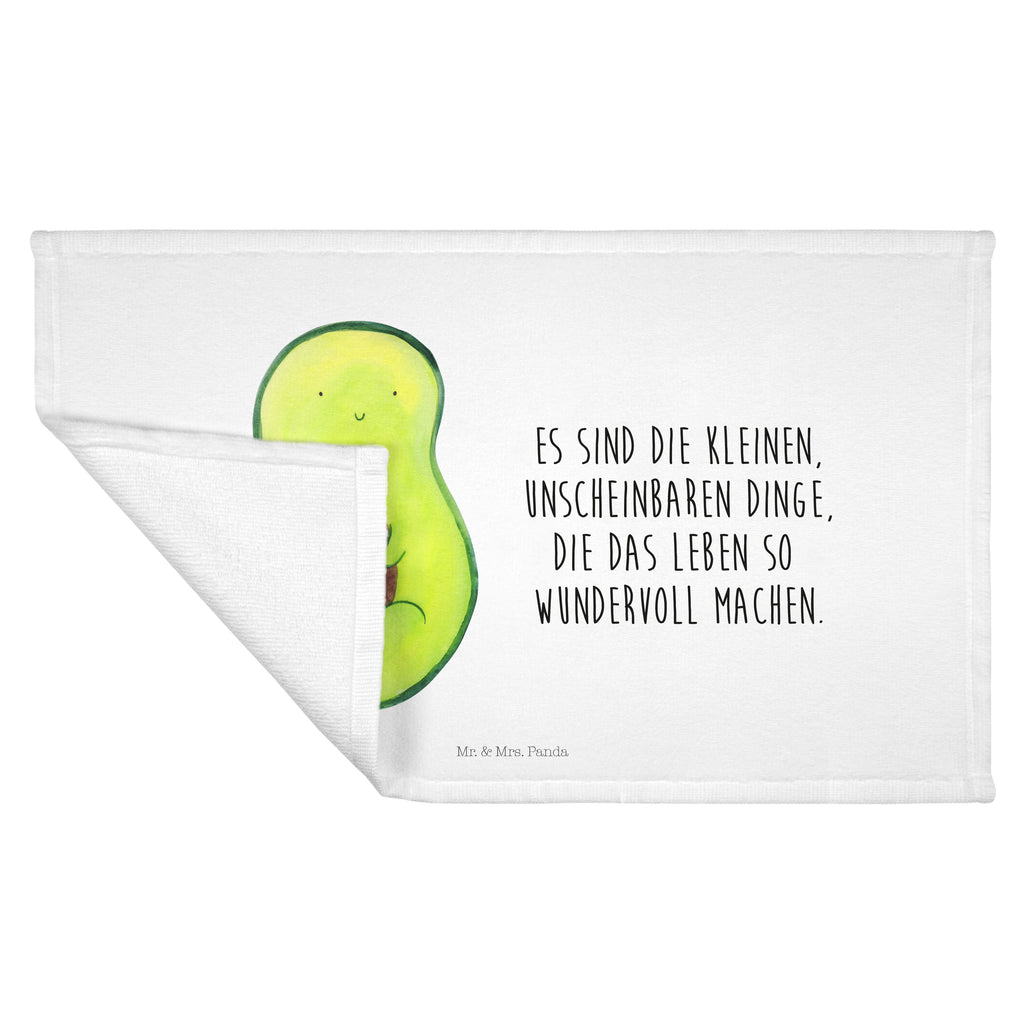 Gäste Handtuch Avocado mit Kern Gästetuch, Reisehandtuch, Sport Handtuch, Frottier, Kinder Handtuch, Avocado, Veggie, Vegan, Gesund, Avokado, Avocadokern, Kern, Pflanze, Spruch Leben