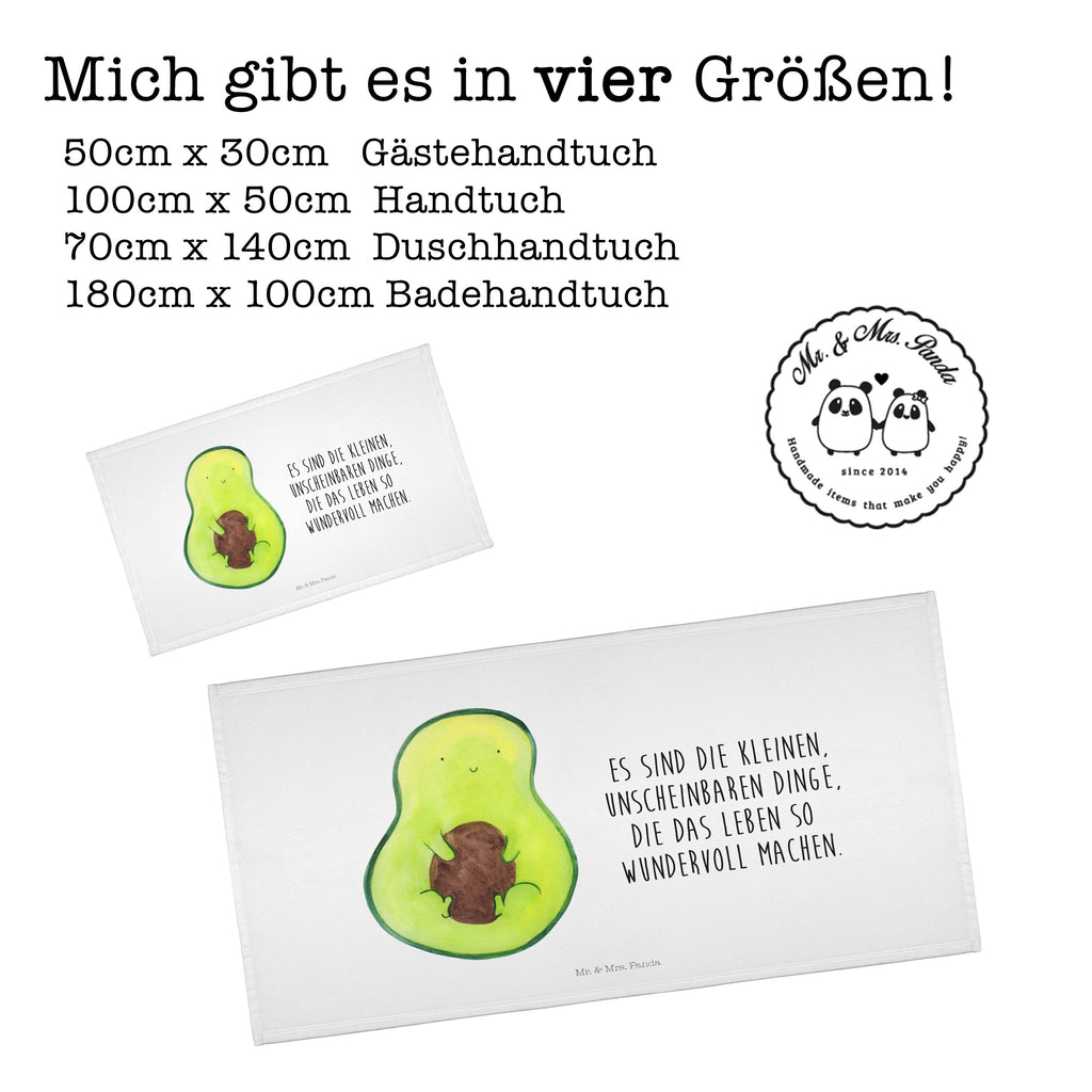 Gäste Handtuch Avocado mit Kern Gästetuch, Reisehandtuch, Sport Handtuch, Frottier, Kinder Handtuch, Avocado, Veggie, Vegan, Gesund, Avokado, Avocadokern, Kern, Pflanze, Spruch Leben