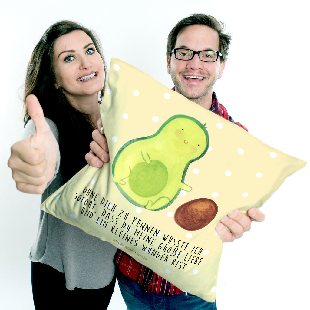 40x40 Kissen Avocado rollt Kern Kissenhülle, Kopfkissen, Sofakissen, Dekokissen, Motivkissen, Avocado, Veggie, Vegan, Gesund, Avocados, Schwanger, Geburt, Geburtstag, Säugling, Kind, erstes Kind, zur Geburt, Schwangerschaft, Babyparty, Baby, große Liebe, Liebe, Love