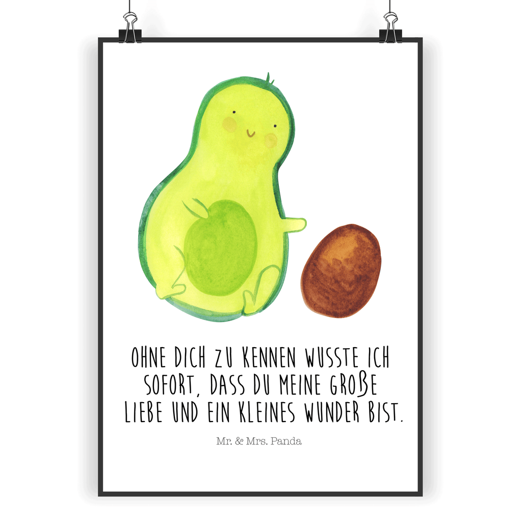 Poster Avocado rollt Kern Poster, Wandposter, Bild, Wanddeko, Küchenposter, Kinderposter, Wanddeko Bild, Raumdekoration, Wanddekoration, Handgemaltes Poster, Mr. & Mrs. Panda Poster, Designposter, Kunstdruck, Posterdruck, Avocado, Veggie, Vegan, Gesund, Avocados, Schwanger, Geburt, Geburtstag, Säugling, Kind, erstes Kind, zur Geburt, Schwangerschaft, Babyparty, Baby, große Liebe, Liebe, Love