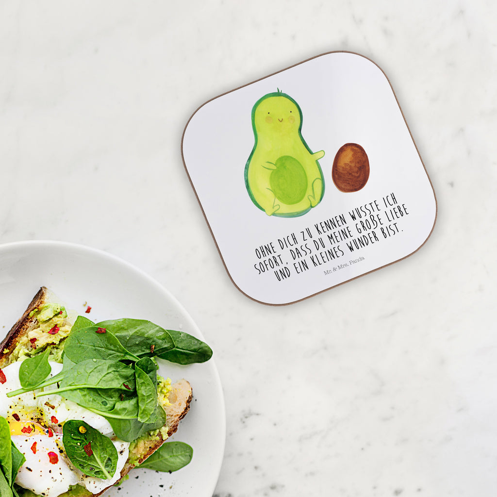 Quadratische Untersetzer Avocado rollt Kern Bierdeckel, Glasuntersetzer, Untersetzer Gläser, Getränkeuntersetzer, Avocado, Veggie, Vegan, Gesund, Avocados, Schwanger, Geburt, Geburtstag, Säugling, Kind, erstes Kind, zur Geburt, Schwangerschaft, Babyparty, Baby, große Liebe, Liebe, Love