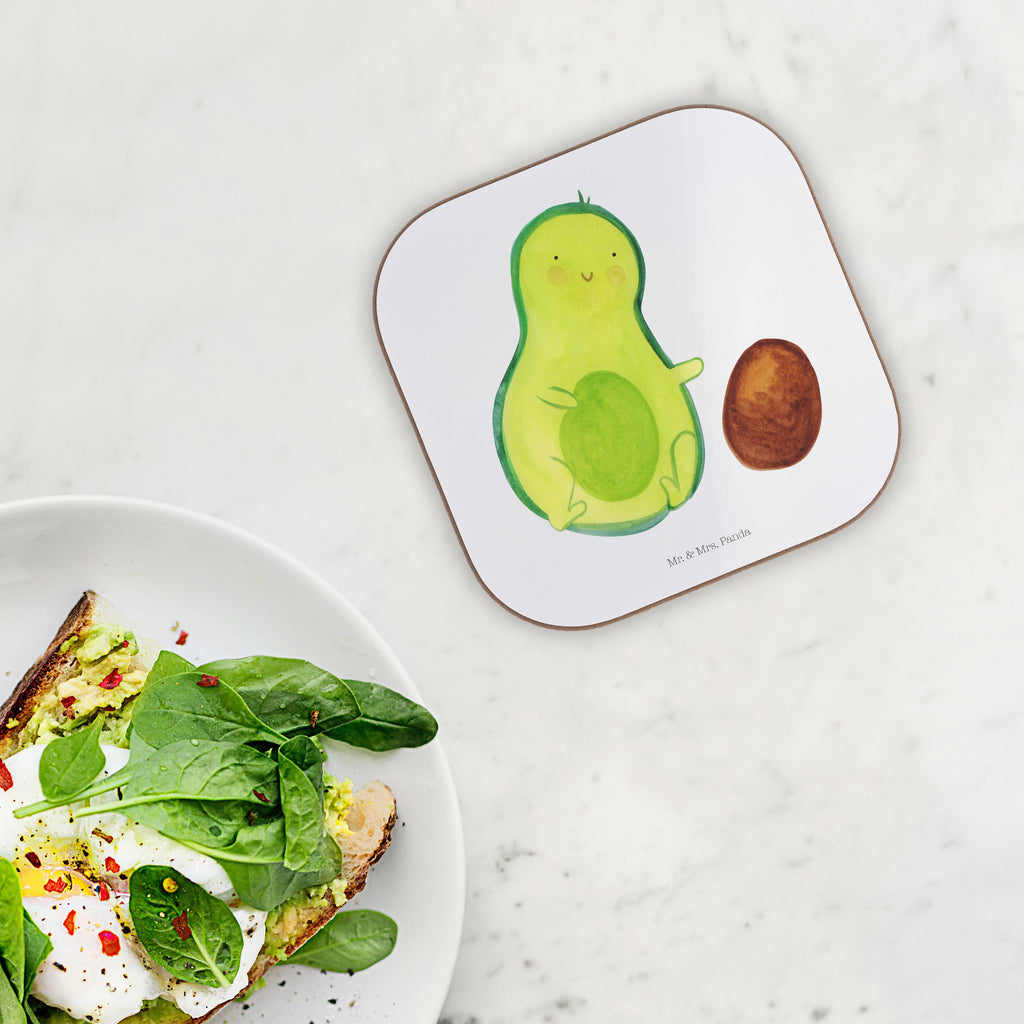Quadratische Untersetzer Avocado rollt Kern Bierdeckel, Glasuntersetzer, Untersetzer Gläser, Getränkeuntersetzer, Avocado, Veggie, Vegan, Gesund, Avocados, Schwanger, Geburt, Geburtstag, Säugling, Kind, erstes Kind, zur Geburt, Schwangerschaft, Babyparty, Baby, große Liebe, Liebe, Love
