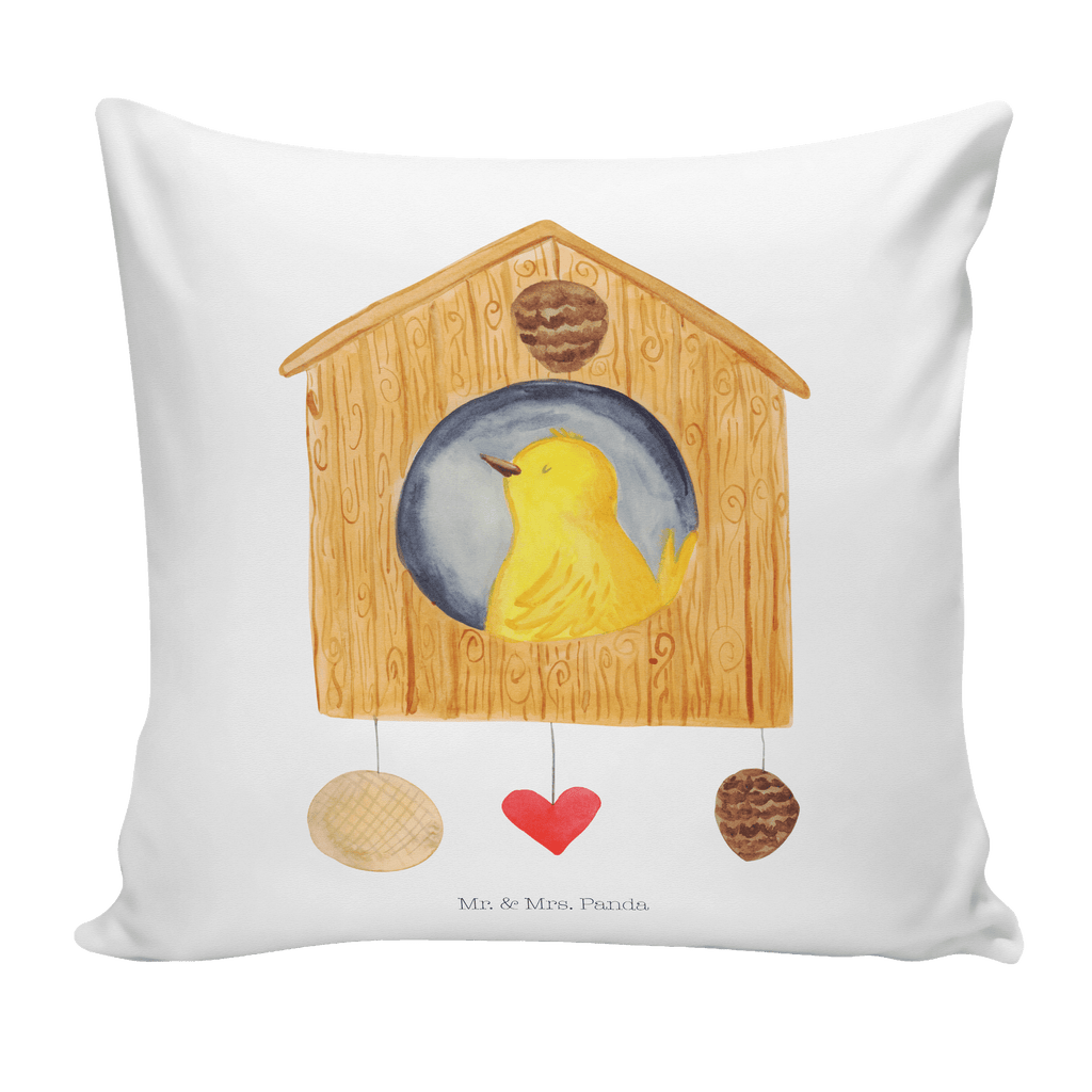 40x40 Kissen Vogelhaus Kissenhülle, Kopfkissen, Sofakissen, Dekokissen, Motivkissen, Tiermotive, Gute Laune, lustige Sprüche, Tiere, Vogel, Vögel, Vogelhaus, Vogelhäuschen, Home sweet home, Zuhause, Nest, Eigenheim, Familie, Wohnung, Haus, unser Haus, Lieblingsort, Castle