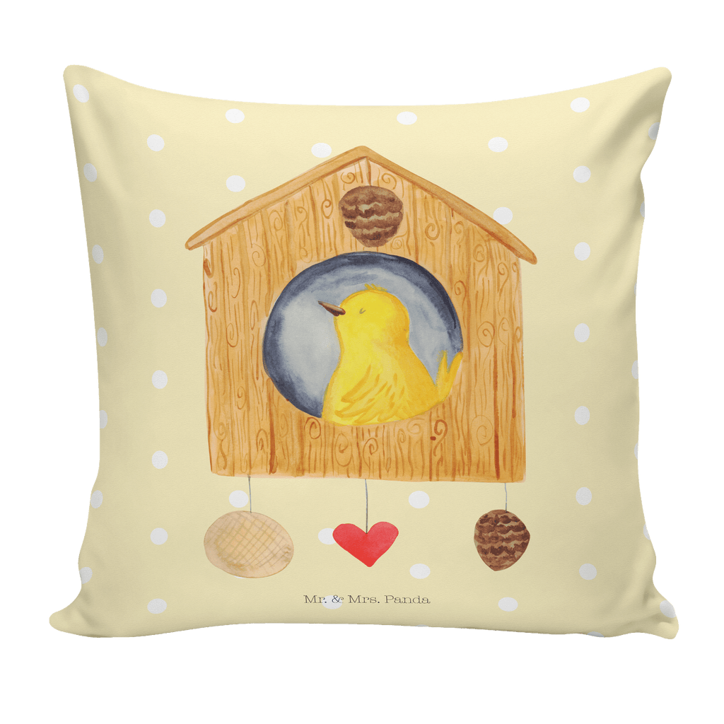 40x40 Kissen Vogelhaus Kissenhülle, Kopfkissen, Sofakissen, Dekokissen, Motivkissen, Tiermotive, Gute Laune, lustige Sprüche, Tiere, Vogel, Vögel, Vogelhaus, Vogelhäuschen, Home sweet home, Zuhause, Nest, Eigenheim, Familie, Wohnung, Haus, unser Haus, Lieblingsort, Castle