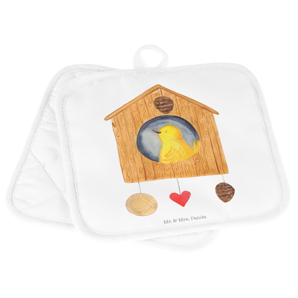 2er Set Topflappen  Vogelhaus Topflappen, Topfuntersetzer, Ofenhandschuh, Topflappen Set, Topflappen lustig, Topflappen mit Spruch, Tiermotive, Gute Laune, lustige Sprüche, Tiere, Vogel, Vögel, Vogelhaus, Vogelhäuschen, Home sweet home, Zuhause, Nest, Eigenheim, Familie, Wohnung, Haus, unser Haus, Lieblingsort, Castle