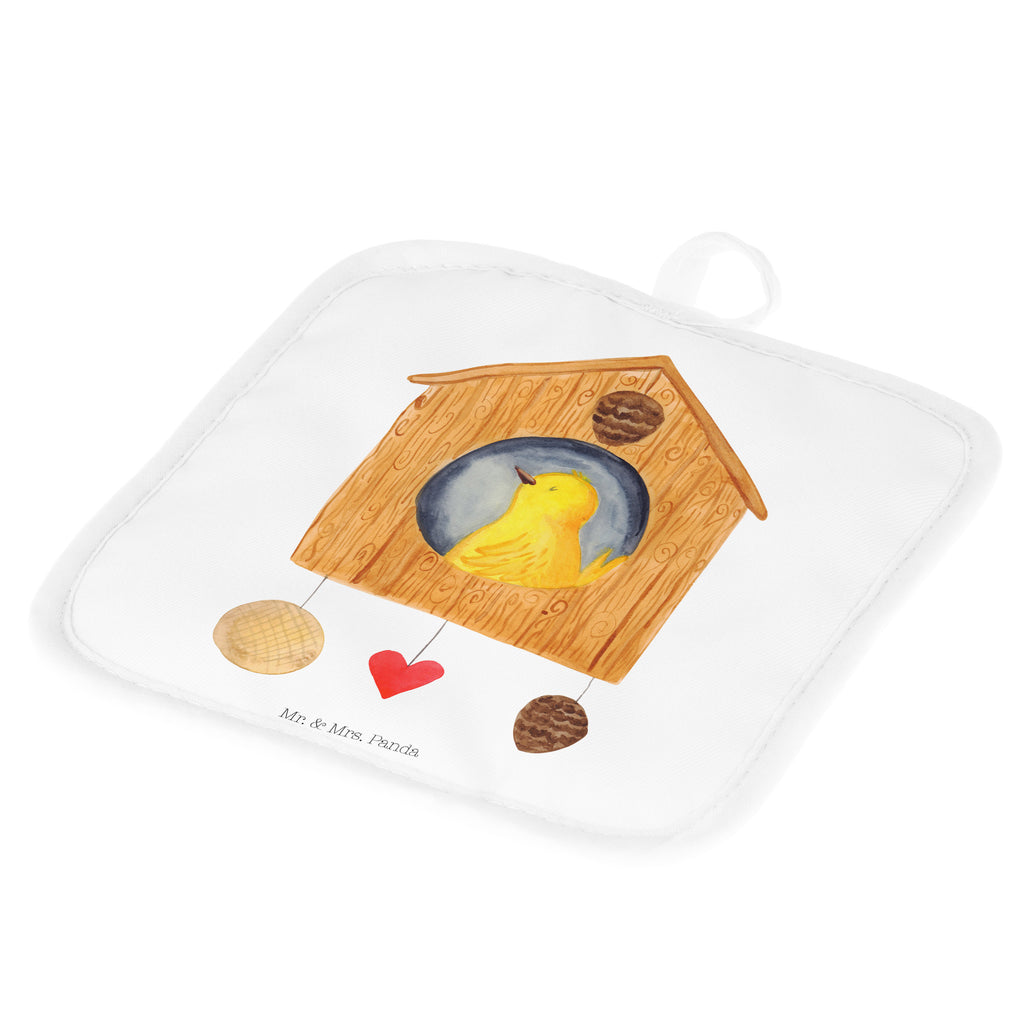 2er Set Topflappen  Vogelhaus Topflappen, Topfuntersetzer, Ofenhandschuh, Topflappen Set, Topflappen lustig, Topflappen mit Spruch, Tiermotive, Gute Laune, lustige Sprüche, Tiere, Vogel, Vögel, Vogelhaus, Vogelhäuschen, Home sweet home, Zuhause, Nest, Eigenheim, Familie, Wohnung, Haus, unser Haus, Lieblingsort, Castle