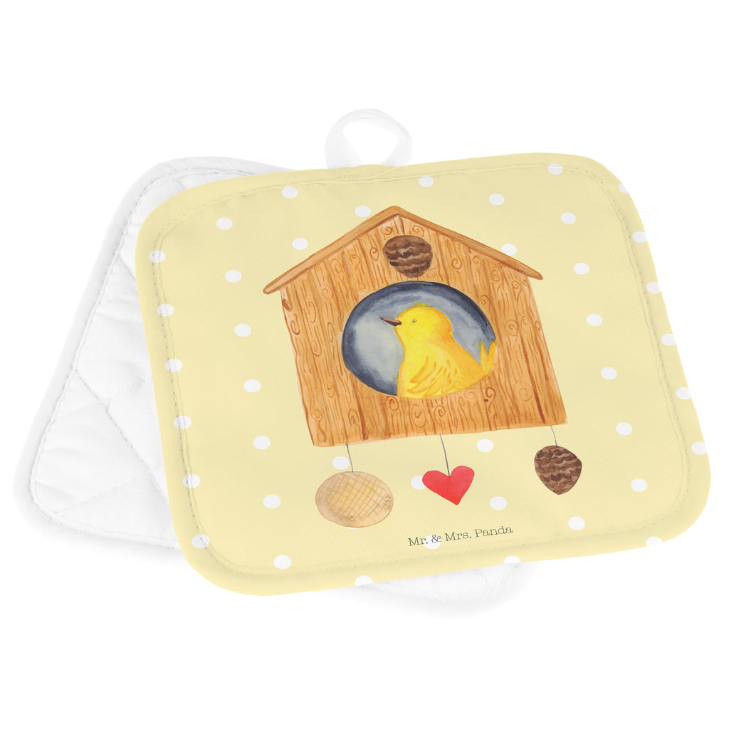 2er Set Topflappen  Vogelhaus Topflappen, Topfuntersetzer, Ofenhandschuh, Topflappen Set, Topflappen lustig, Topflappen mit Spruch, Tiermotive, Gute Laune, lustige Sprüche, Tiere, Vogel, Vögel, Vogelhaus, Vogelhäuschen, Home sweet home, Zuhause, Nest, Eigenheim, Familie, Wohnung, Haus, unser Haus, Lieblingsort, Castle