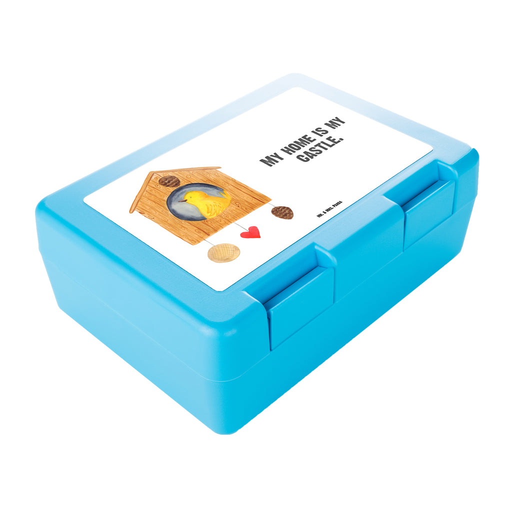 Brotdose Vogelhaus Brotbox, Snackbox, Lunch box, Butterbrotdose, Brotzeitbox, Tiermotive, Gute Laune, lustige Sprüche, Tiere, Vogel, Vögel, Vogelhaus, Vogelhäuschen, Home sweet home, Zuhause, Nest, Eigenheim, Familie, Wohnung, Haus, unser Haus, Lieblingsort, Castle