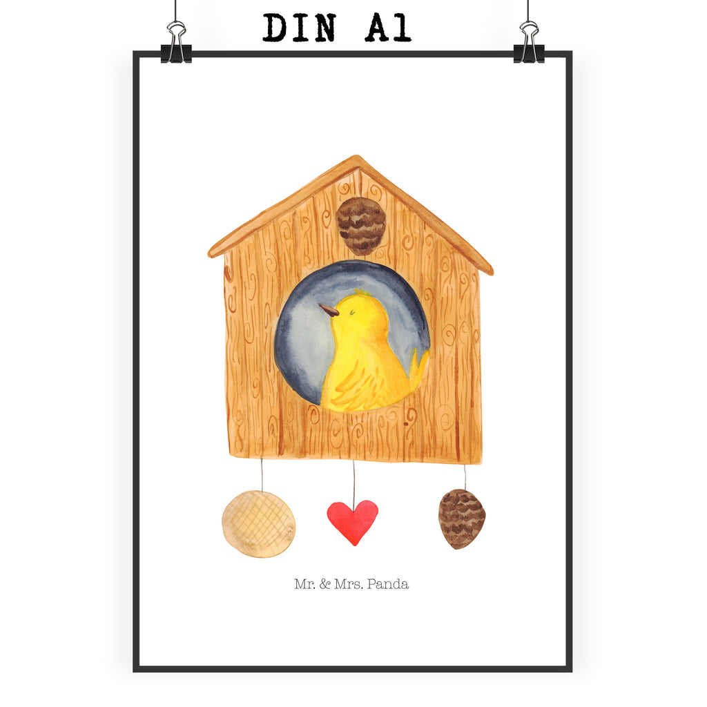 Poster Vogelhaus Poster, Wandposter, Bild, Wanddeko, Küchenposter, Kinderposter, Wanddeko Bild, Raumdekoration, Wanddekoration, Handgemaltes Poster, Mr. & Mrs. Panda Poster, Designposter, Kunstdruck, Posterdruck, Tiermotive, Gute Laune, lustige Sprüche, Tiere, Vogel, Vögel, Vogelhaus, Vogelhäuschen, Home sweet home, Zuhause, Nest, Eigenheim, Familie, Wohnung, Haus, unser Haus, Lieblingsort, Castle