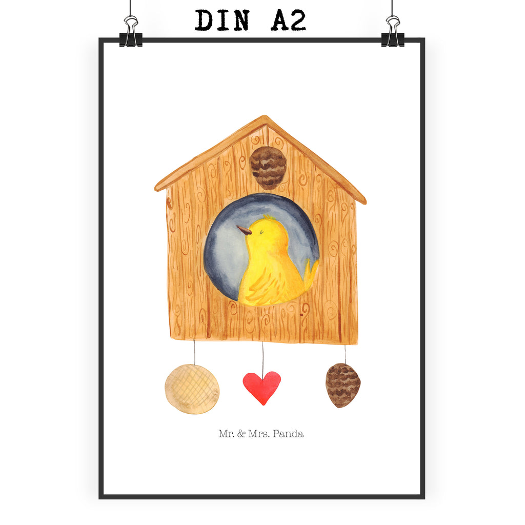 Poster Vogelhaus Poster, Wandposter, Bild, Wanddeko, Küchenposter, Kinderposter, Wanddeko Bild, Raumdekoration, Wanddekoration, Handgemaltes Poster, Mr. & Mrs. Panda Poster, Designposter, Kunstdruck, Posterdruck, Tiermotive, Gute Laune, lustige Sprüche, Tiere, Vogel, Vögel, Vogelhaus, Vogelhäuschen, Home sweet home, Zuhause, Nest, Eigenheim, Familie, Wohnung, Haus, unser Haus, Lieblingsort, Castle
