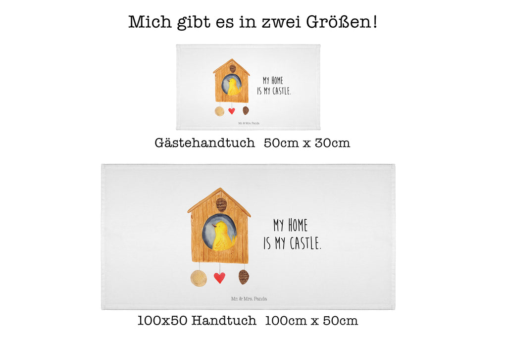 Gäste Handtuch Vogelhaus Gästetuch, Reisehandtuch, Sport Handtuch, Frottier, Kinder Handtuch, Tiermotive, Gute Laune, lustige Sprüche, Tiere, Vogel, Vögel, Vogelhaus, Vogelhäuschen, Home sweet home, Zuhause, Nest, Eigenheim, Familie, Wohnung, Haus, unser Haus, Lieblingsort, Castle