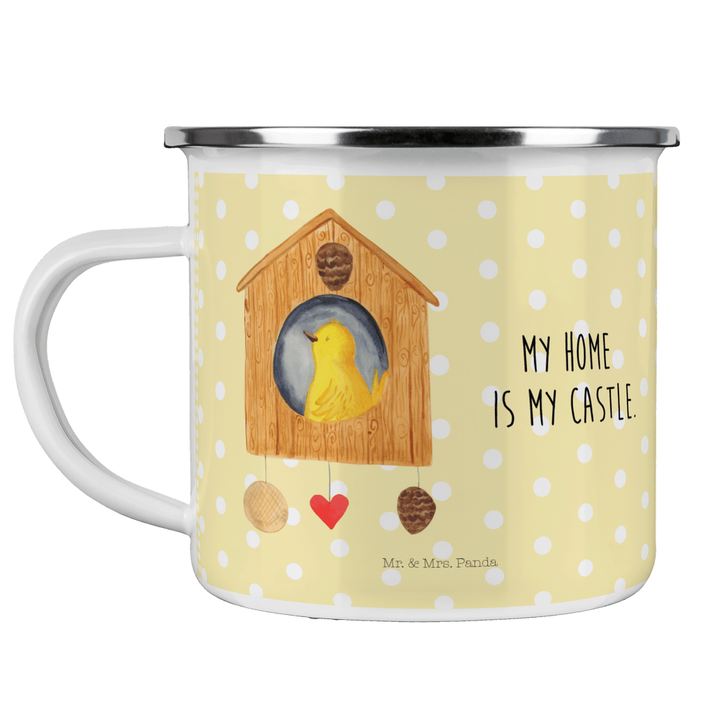 Camping Emaille Tasse Vogelhaus Campingtasse, Trinkbecher, Metalltasse, Outdoor Tasse, Emaille Trinkbecher, Blechtasse Outdoor, Emaille Campingbecher, Edelstahl Trinkbecher, Metalltasse für Camping, Kaffee Blechtasse, Camping Tasse Metall, Tiermotive, Gute Laune, lustige Sprüche, Tiere, Vogel, Vögel, Vogelhaus, Vogelhäuschen, Home sweet home, Zuhause, Nest, Eigenheim, Familie, Wohnung, Haus, unser Haus, Lieblingsort, Castle