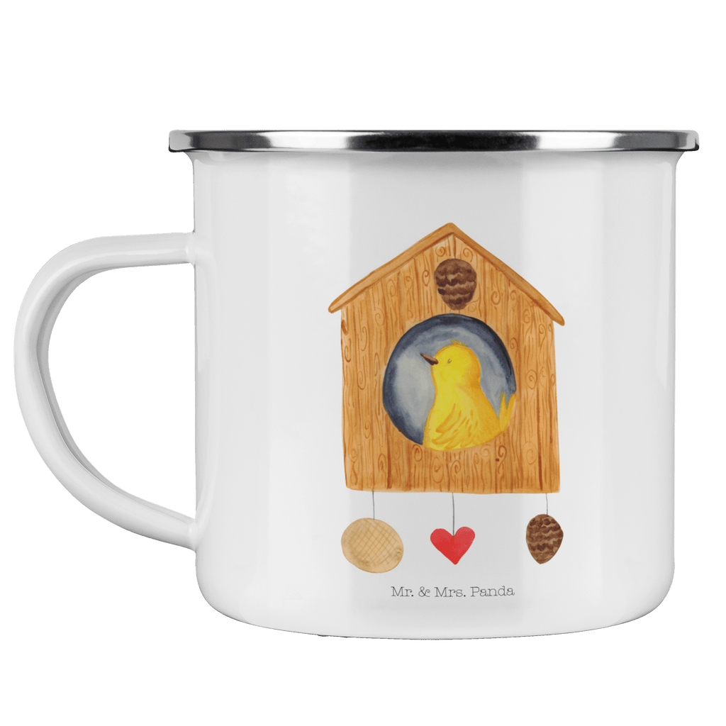 Camping Emaille Tasse Vogelhaus Campingtasse, Trinkbecher, Metalltasse, Outdoor Tasse, Emaille Trinkbecher, Blechtasse Outdoor, Emaille Campingbecher, Edelstahl Trinkbecher, Metalltasse für Camping, Kaffee Blechtasse, Camping Tasse Metall, Tiermotive, Gute Laune, lustige Sprüche, Tiere, Vogel, Vögel, Vogelhaus, Vogelhäuschen, Home sweet home, Zuhause, Nest, Eigenheim, Familie, Wohnung, Haus, unser Haus, Lieblingsort, Castle