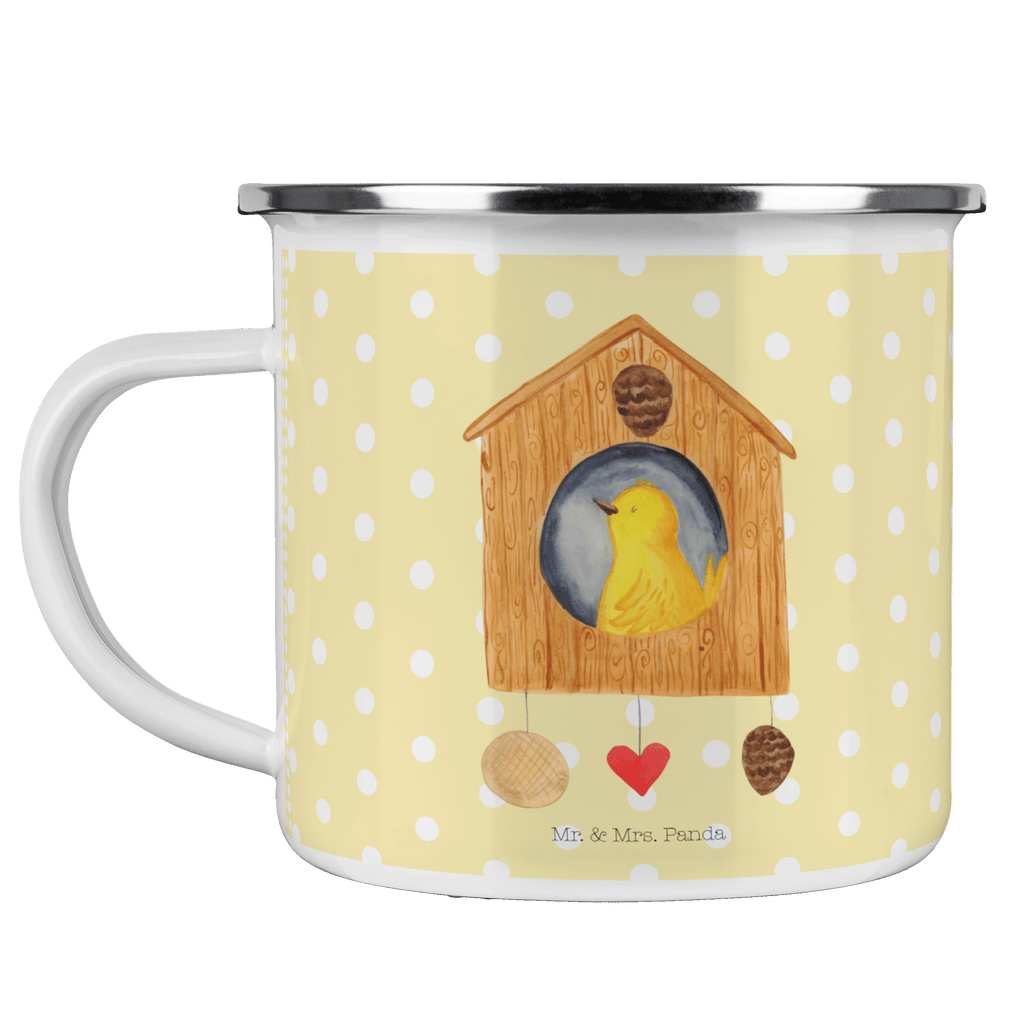 Camping Emaille Tasse Vogelhaus Campingtasse, Trinkbecher, Metalltasse, Outdoor Tasse, Emaille Trinkbecher, Blechtasse Outdoor, Emaille Campingbecher, Edelstahl Trinkbecher, Metalltasse für Camping, Kaffee Blechtasse, Camping Tasse Metall, Tiermotive, Gute Laune, lustige Sprüche, Tiere, Vogel, Vögel, Vogelhaus, Vogelhäuschen, Home sweet home, Zuhause, Nest, Eigenheim, Familie, Wohnung, Haus, unser Haus, Lieblingsort, Castle