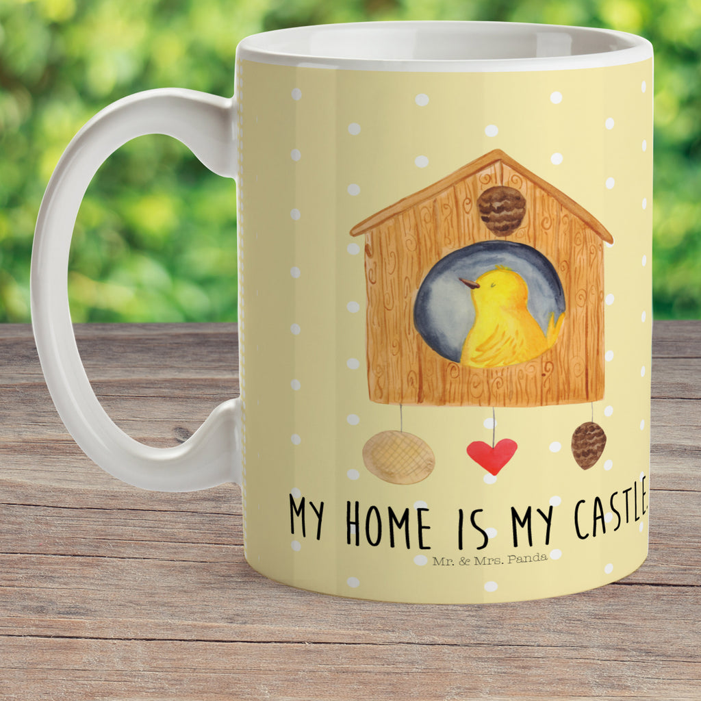 Kindertasse Vogelhaus Kunststoff Tasse, Kindergarten, Tasse, Trinkbecher, Camping Becher, Kaffeetasse, Kunststoffbecher, Kindergartenbecher, Outdoorgeschirr, Kunststoffgeschirr, Reisebecher, Reisetasse, Kinderbecher, Tiermotive, Gute Laune, lustige Sprüche, Tiere, Vogel, Vögel, Vogelhaus, Vogelhäuschen, Home sweet home, Zuhause, Nest, Eigenheim, Familie, Wohnung, Haus, unser Haus, Lieblingsort, Castle