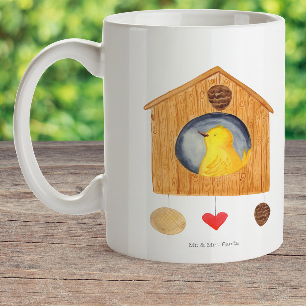 Kindertasse Vogelhaus Kunststoff Tasse, Kindergarten, Tasse, Trinkbecher, Camping Becher, Kaffeetasse, Kunststoffbecher, Kindergartenbecher, Outdoorgeschirr, Kunststoffgeschirr, Reisebecher, Reisetasse, Kinderbecher, Tiermotive, Gute Laune, lustige Sprüche, Tiere, Vogel, Vögel, Vogelhaus, Vogelhäuschen, Home sweet home, Zuhause, Nest, Eigenheim, Familie, Wohnung, Haus, unser Haus, Lieblingsort, Castle