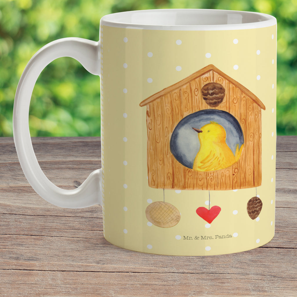 Kindertasse Vogelhaus Kunststoff Tasse, Kindergarten, Tasse, Trinkbecher, Camping Becher, Kaffeetasse, Kunststoffbecher, Kindergartenbecher, Outdoorgeschirr, Kunststoffgeschirr, Reisebecher, Reisetasse, Kinderbecher, Tiermotive, Gute Laune, lustige Sprüche, Tiere, Vogel, Vögel, Vogelhaus, Vogelhäuschen, Home sweet home, Zuhause, Nest, Eigenheim, Familie, Wohnung, Haus, unser Haus, Lieblingsort, Castle