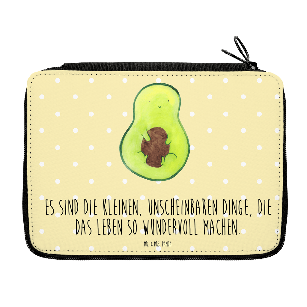 Federmappe Avocado mit Kern Federmappe, Stiftetasche, Stifte Etui, Schule, Einschulung, Geschenk, Kind, Schüler, Schülerin, Stifterolle, Federmäppchen, Motiv, Grundschule, Federmäppchen bedruckt, Büro Stifte Etui, Bestückte Federmappe, Kinder Federmappe, Federmappe Einschulung, Avocado, Veggie, Vegan, Gesund, Avokado, Avocadokern, Kern, Pflanze, Spruch Leben
