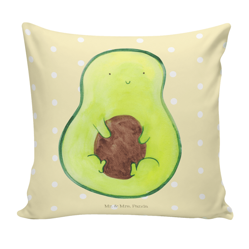 40x40 Kissen Avocado mit Kern Kissenhülle, Kopfkissen, Sofakissen, Dekokissen, Motivkissen, Avocado, Veggie, Vegan, Gesund, Avokado, Avocadokern, Kern, Pflanze, Spruch Leben