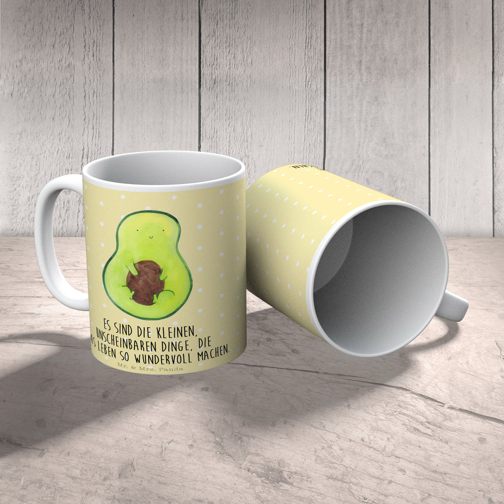 Tasse Avocado mit Kern Avocado, Avokado, Avocadokern, Kern, Pflanze, Spruch Leben  Becher, Kaffeetasse, Kaffeebecher, Tee, Frühstück, Büro  Avocado, Veggie, Vegan, Gesund