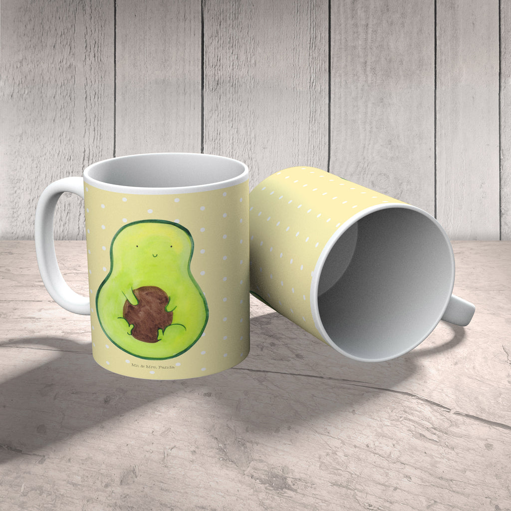 Tasse Avocado mit Kern Avocado, Avokado, Avocadokern, Kern, Pflanze, Spruch Leben  Becher, Kaffeetasse, Kaffeebecher, Tee, Frühstück, Büro  Avocado, Veggie, Vegan, Gesund
