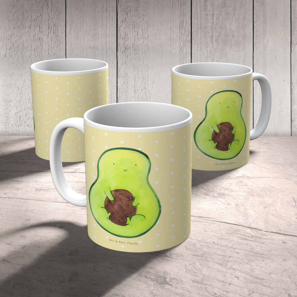 Tasse Avocado mit Kern Avocado, Avokado, Avocadokern, Kern, Pflanze, Spruch Leben  Becher, Kaffeetasse, Kaffeebecher, Tee, Frühstück, Büro  Avocado, Veggie, Vegan, Gesund