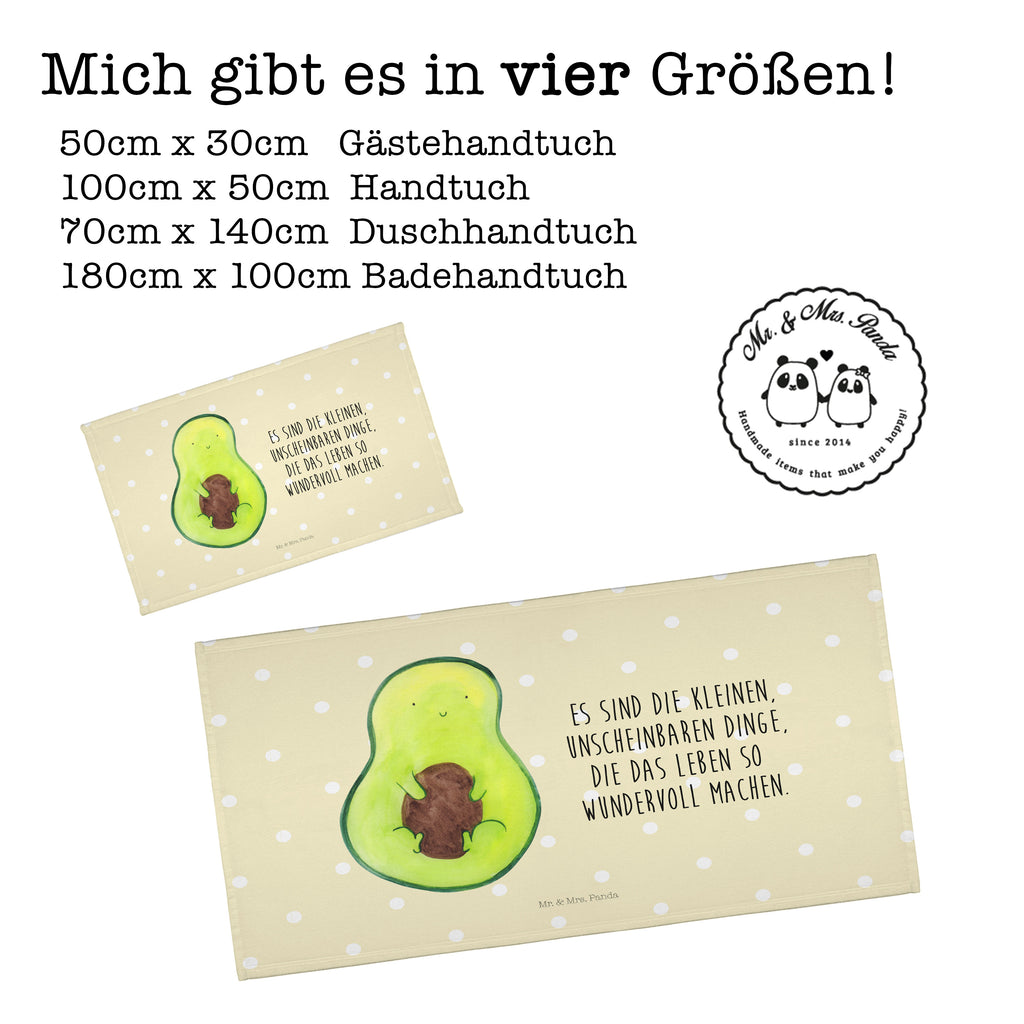 Gäste Handtuch Avocado mit Kern Gästetuch, Reisehandtuch, Sport Handtuch, Frottier, Kinder Handtuch, Avocado, Veggie, Vegan, Gesund, Avokado, Avocadokern, Kern, Pflanze, Spruch Leben