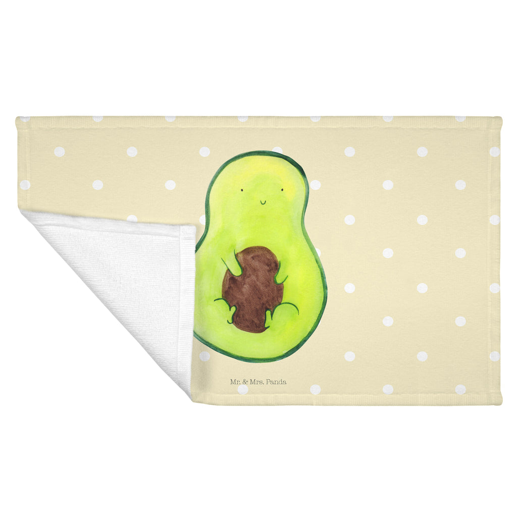 Gäste Handtuch Avocado mit Kern Gästetuch, Reisehandtuch, Sport Handtuch, Frottier, Kinder Handtuch, Avocado, Veggie, Vegan, Gesund, Avokado, Avocadokern, Kern, Pflanze, Spruch Leben