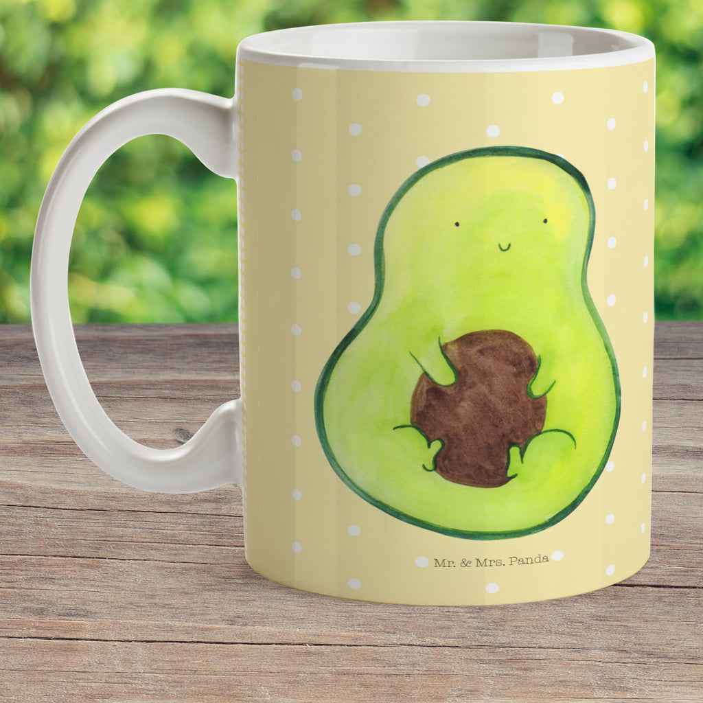 Kindertasse Avocado mit Kern Kunststoff Tasse, Kindergarten, Tasse, Trinkbecher, Camping Becher, Kaffeetasse, Kunststoffbecher, Kindergartenbecher, Outdoorgeschirr, Kunststoffgeschirr, Reisebecher, Reisetasse, Kinderbecher, Avocado, Veggie, Vegan, Gesund, Avokado, Avocadokern, Kern, Pflanze, Spruch Leben