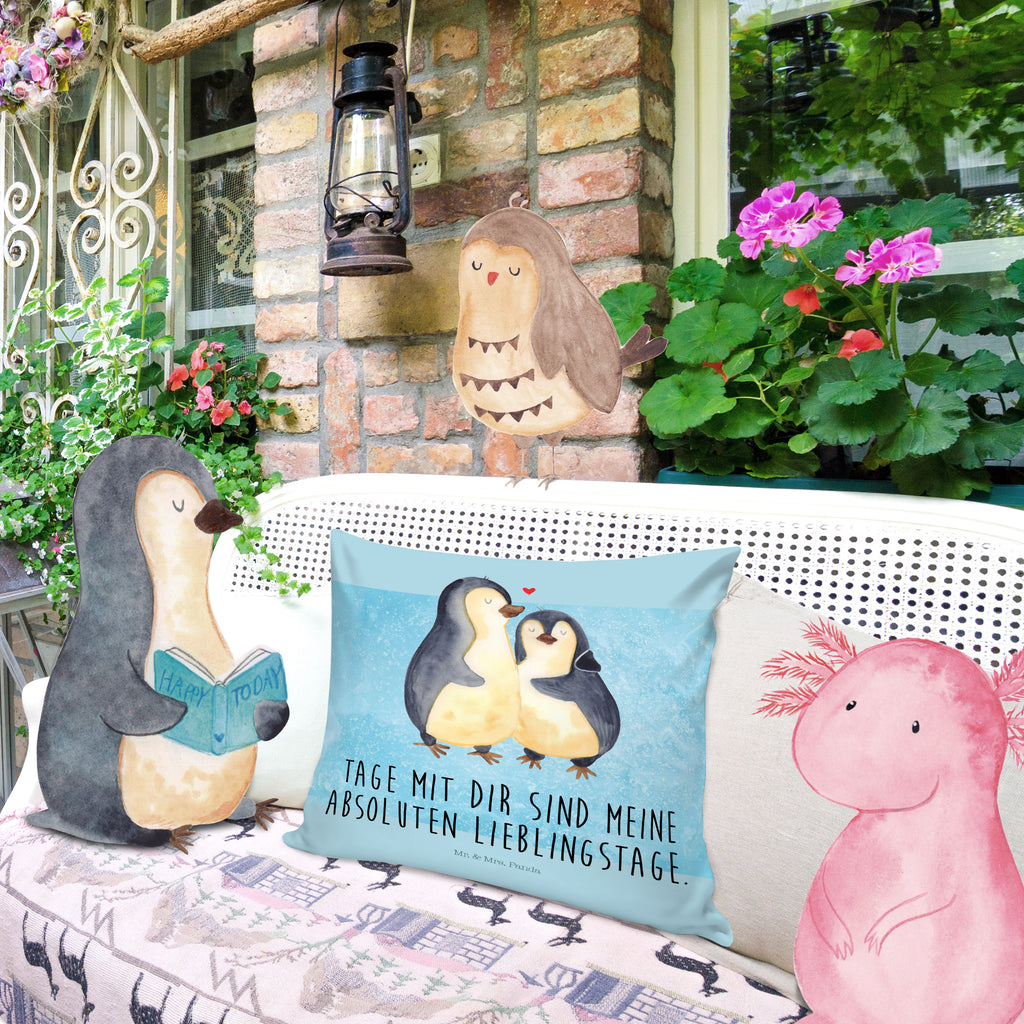 40x40 Kissen Pinguin umarmend Kissenhülle, Kopfkissen, Sofakissen, Dekokissen, Motivkissen, Pinguin, Liebe, Liebespaar, Liebesbeweis, Liebesgeschenk, Verlobung, Jahrestag, Hochzeitstag, Hochzeit, Hochzeitsgeschenk