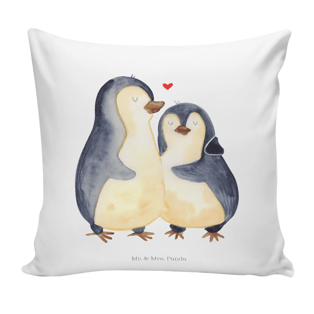 40x40 Kissen Pinguin umarmend Kissenhülle, Kopfkissen, Sofakissen, Dekokissen, Motivkissen, Pinguin, Liebe, Liebespaar, Liebesbeweis, Liebesgeschenk, Verlobung, Jahrestag, Hochzeitstag, Hochzeit, Hochzeitsgeschenk