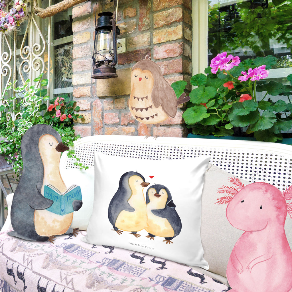 40x40 Kissen Pinguin umarmend Kissenhülle, Kopfkissen, Sofakissen, Dekokissen, Motivkissen, Pinguin, Liebe, Liebespaar, Liebesbeweis, Liebesgeschenk, Verlobung, Jahrestag, Hochzeitstag, Hochzeit, Hochzeitsgeschenk