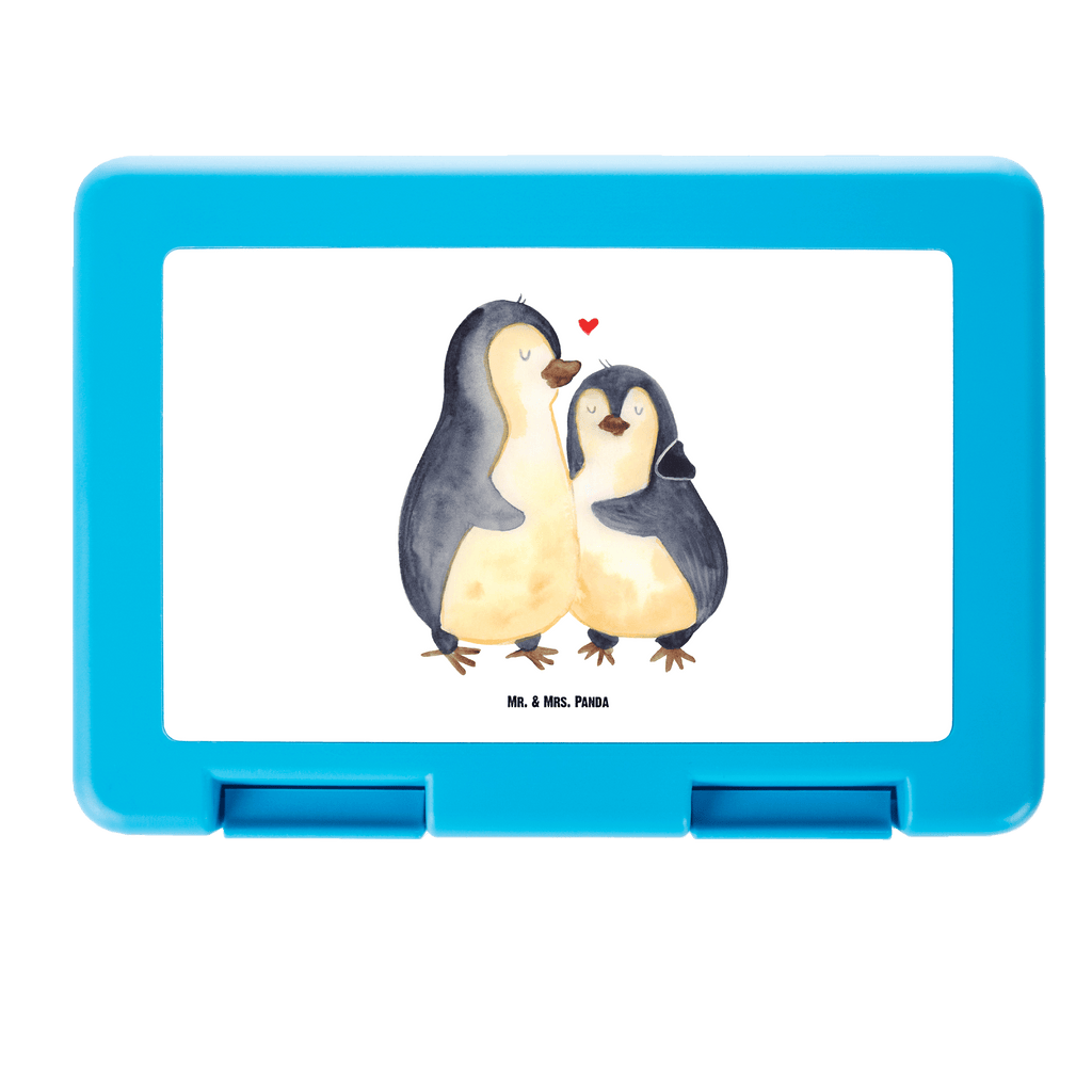 Brotdose Pinguin umarmend Brotbox, Snackbox, Lunch box, Butterbrotdose, Brotzeitbox, Pinguin, Liebe, Liebespaar, Liebesbeweis, Liebesgeschenk, Verlobung, Jahrestag, Hochzeitstag, Hochzeit, Hochzeitsgeschenk