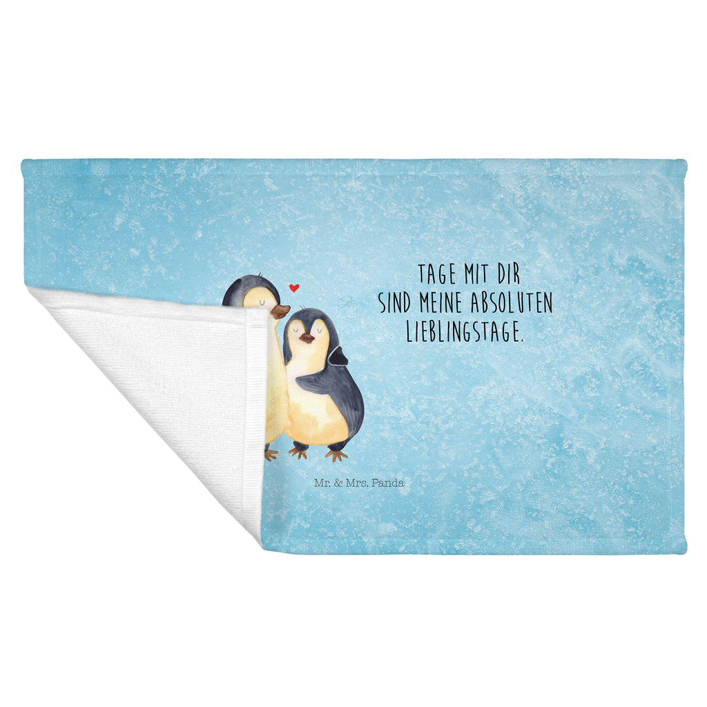 50 x 100 Handtuch Pinguin umarmend Handtuch, Badehandtuch, Badezimmer, Handtücher, groß, Kinder, Baby, Pinguin, Liebe, Liebespaar, Liebesbeweis, Liebesgeschenk, Verlobung, Jahrestag, Hochzeitstag, Hochzeit, Hochzeitsgeschenk