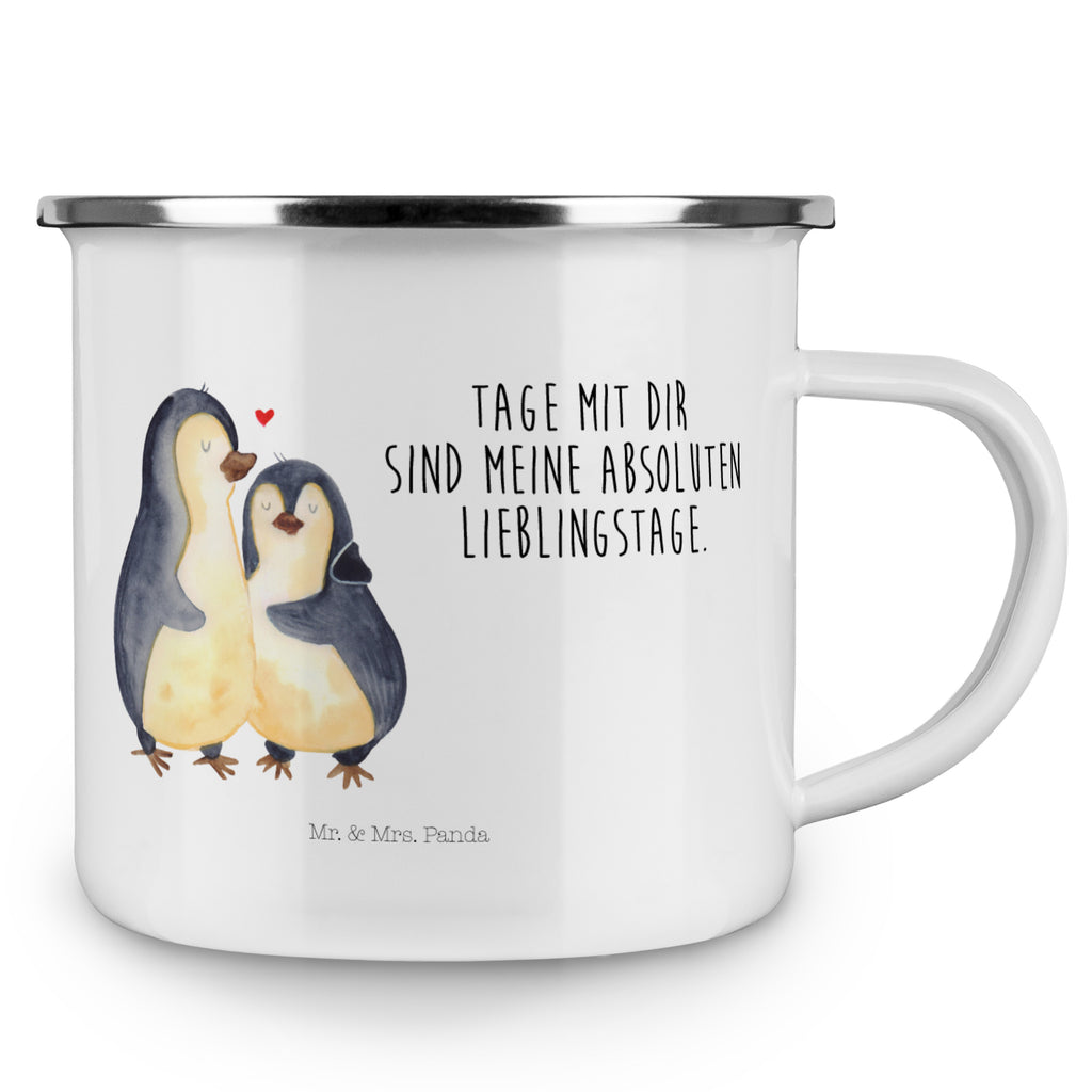Camping Emaille Tasse Pinguin umarmend Campingtasse, Trinkbecher, Metalltasse, Outdoor Tasse, Emaille Trinkbecher, Blechtasse Outdoor, Emaille Campingbecher, Edelstahl Trinkbecher, Metalltasse für Camping, Kaffee Blechtasse, Camping Tasse Metall, Pinguin, Liebe, Liebespaar, Liebesbeweis, Liebesgeschenk, Verlobung, Jahrestag, Hochzeitstag, Hochzeit, Hochzeitsgeschenk