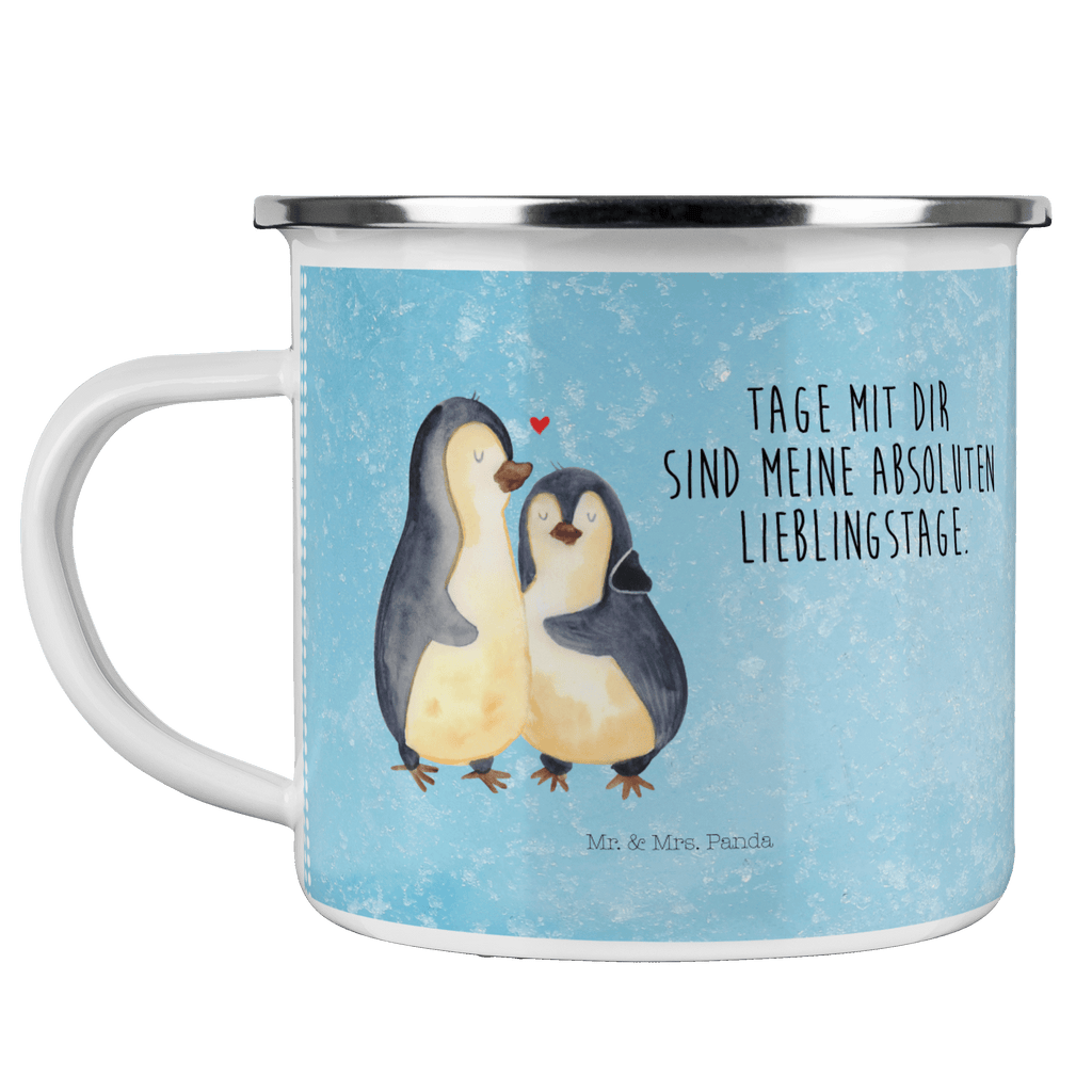 Camping Emaille Tasse Pinguin umarmend Campingtasse, Trinkbecher, Metalltasse, Outdoor Tasse, Emaille Trinkbecher, Blechtasse Outdoor, Emaille Campingbecher, Edelstahl Trinkbecher, Metalltasse für Camping, Kaffee Blechtasse, Camping Tasse Metall, Pinguin, Liebe, Liebespaar, Liebesbeweis, Liebesgeschenk, Verlobung, Jahrestag, Hochzeitstag, Hochzeit, Hochzeitsgeschenk