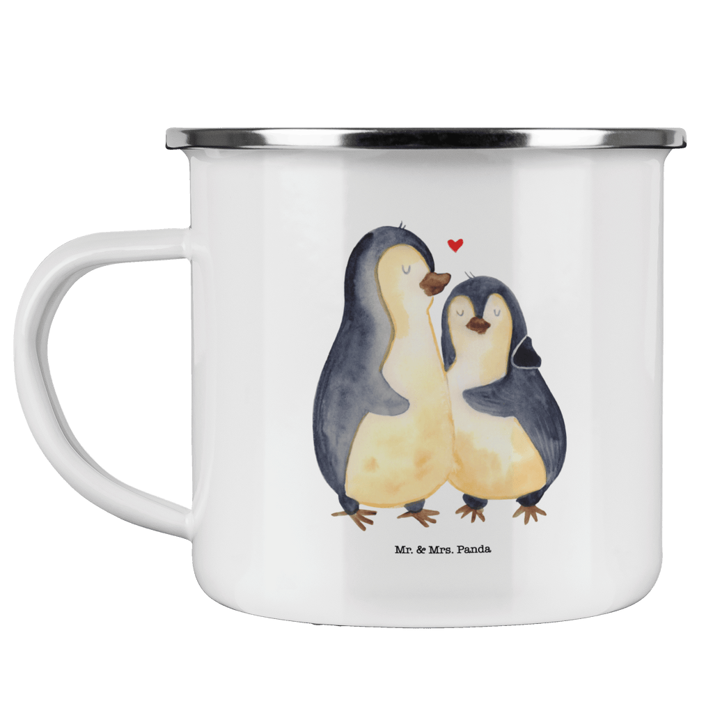 Camping Emaille Tasse Pinguin umarmend Campingtasse, Trinkbecher, Metalltasse, Outdoor Tasse, Emaille Trinkbecher, Blechtasse Outdoor, Emaille Campingbecher, Edelstahl Trinkbecher, Metalltasse für Camping, Kaffee Blechtasse, Camping Tasse Metall, Pinguin, Liebe, Liebespaar, Liebesbeweis, Liebesgeschenk, Verlobung, Jahrestag, Hochzeitstag, Hochzeit, Hochzeitsgeschenk
