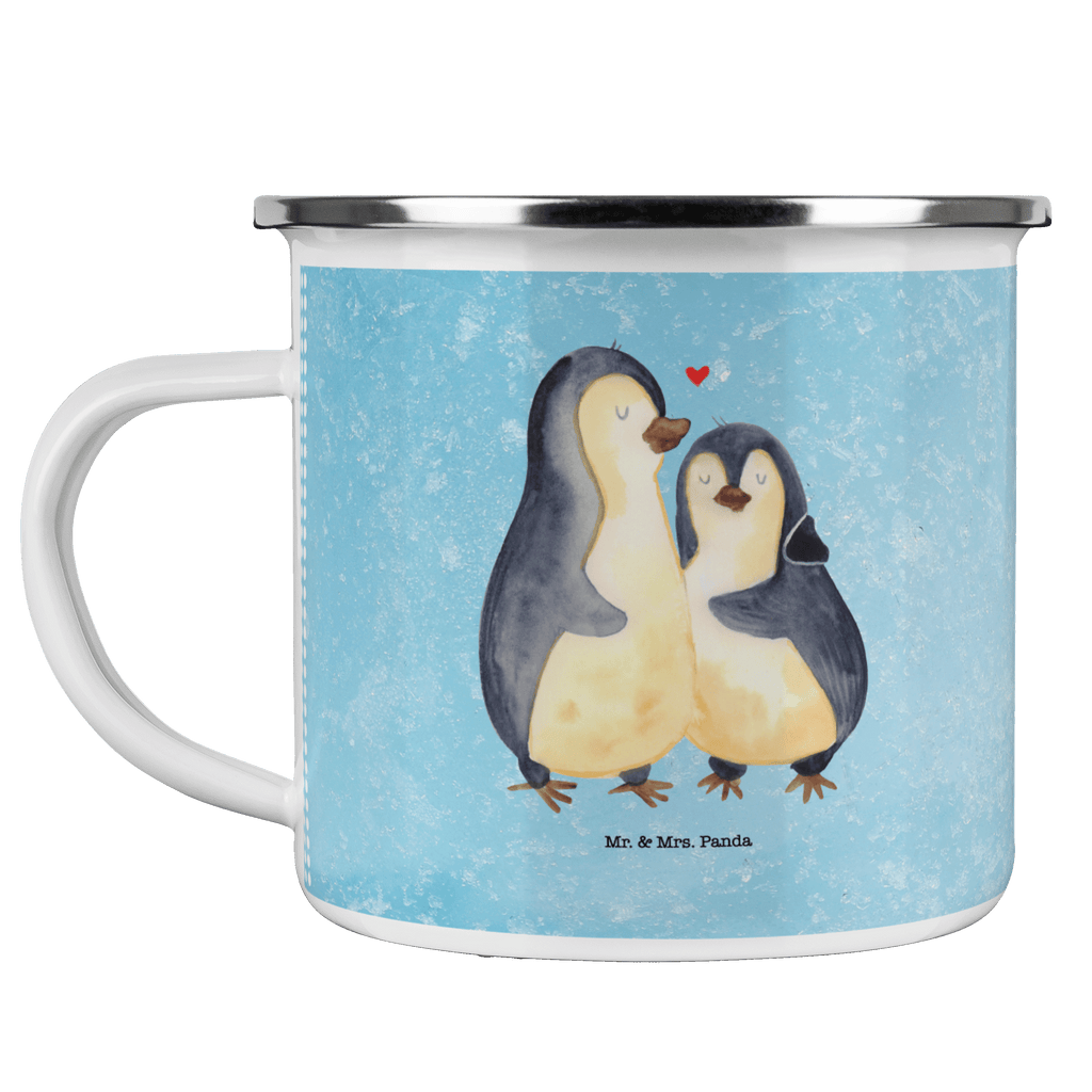 Camping Emaille Tasse Pinguin umarmend Campingtasse, Trinkbecher, Metalltasse, Outdoor Tasse, Emaille Trinkbecher, Blechtasse Outdoor, Emaille Campingbecher, Edelstahl Trinkbecher, Metalltasse für Camping, Kaffee Blechtasse, Camping Tasse Metall, Pinguin, Liebe, Liebespaar, Liebesbeweis, Liebesgeschenk, Verlobung, Jahrestag, Hochzeitstag, Hochzeit, Hochzeitsgeschenk
