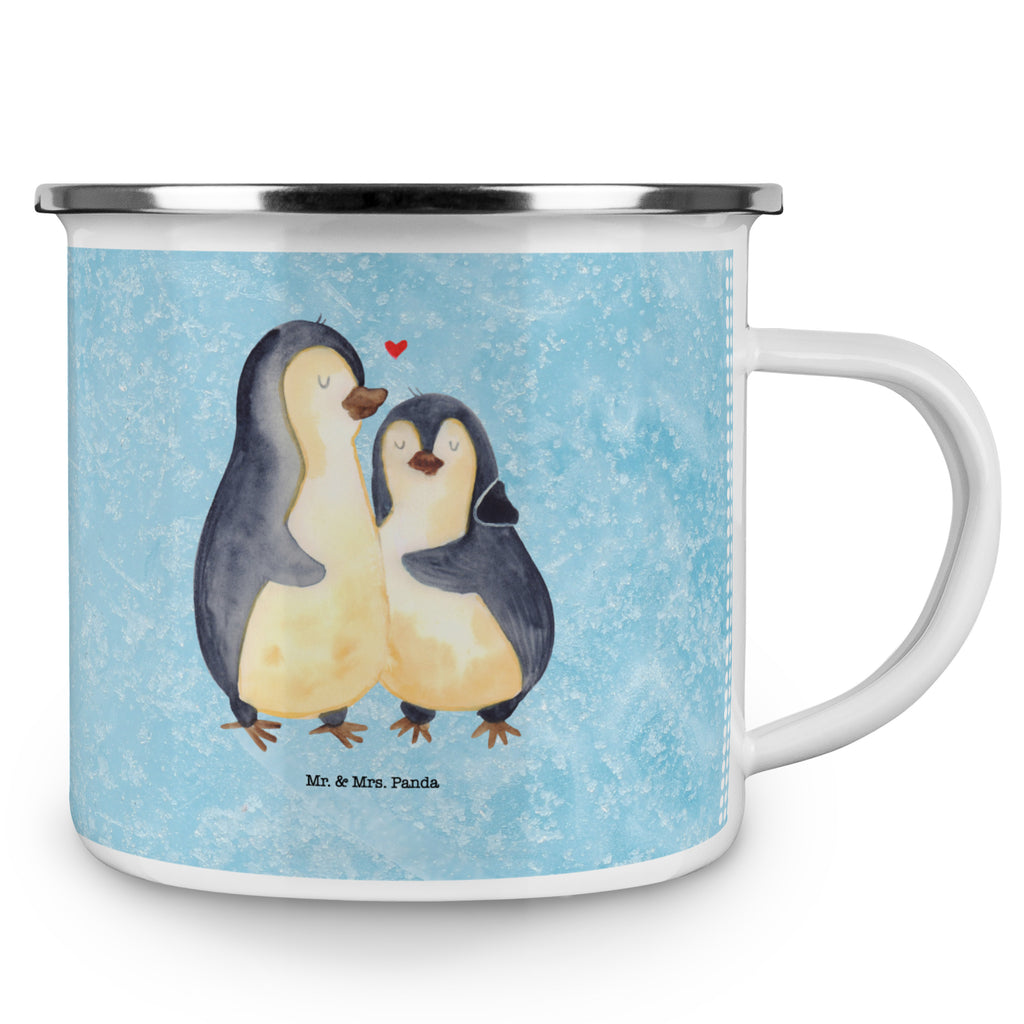 Camping Emaille Tasse Pinguin umarmend Campingtasse, Trinkbecher, Metalltasse, Outdoor Tasse, Emaille Trinkbecher, Blechtasse Outdoor, Emaille Campingbecher, Edelstahl Trinkbecher, Metalltasse für Camping, Kaffee Blechtasse, Camping Tasse Metall, Pinguin, Liebe, Liebespaar, Liebesbeweis, Liebesgeschenk, Verlobung, Jahrestag, Hochzeitstag, Hochzeit, Hochzeitsgeschenk