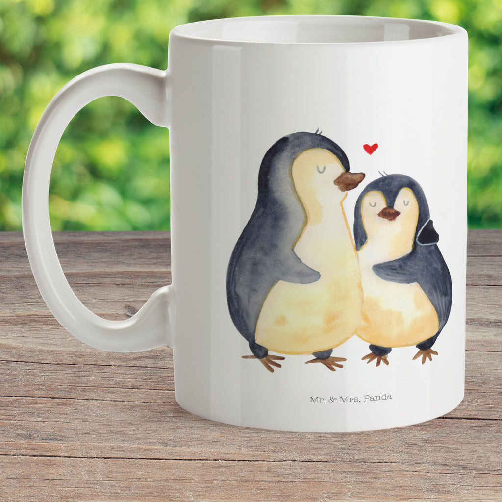 Kindertasse Pinguin umarmend Kunststoff Tasse, Kindergarten, Tasse, Trinkbecher, Camping Becher, Kaffeetasse, Kunststoffbecher, Kindergartenbecher, Outdoorgeschirr, Kunststoffgeschirr, Reisebecher, Reisetasse, Kinderbecher, Pinguin, Liebe, Liebespaar, Liebesbeweis, Liebesgeschenk, Verlobung, Jahrestag, Hochzeitstag, Hochzeit, Hochzeitsgeschenk