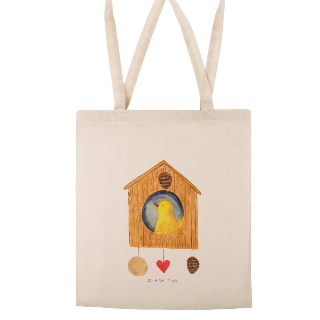 Tragetasche Vogelhaus sweet Home Beuteltasche, Beutel, Einkaufstasche, Jutebeutel, Stoffbeutel, Tiermotive, Gute Laune, lustige Sprüche, Tiere, Vogelhaus, Vogel, Home sweet Home, Einzug, Umzug, Geschenk, Einzugsgeschenk, Hausbau, Haus