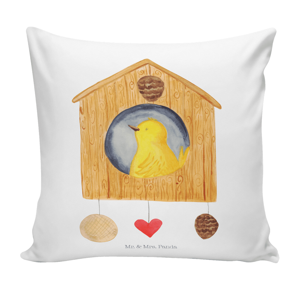 40x40 Kissen Vogelhaus sweet Home Kissenhülle, Kopfkissen, Sofakissen, Dekokissen, Motivkissen, Tiermotive, Gute Laune, lustige Sprüche, Tiere, Vogelhaus, Vogel, Home sweet Home, Einzug, Umzug, Geschenk, Einzugsgeschenk, Hausbau, Haus